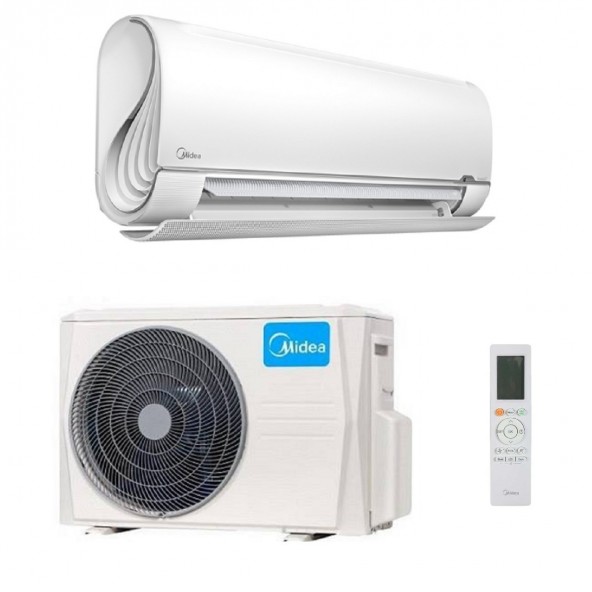 Midea Mono Split 9000 Btu MSFAAU-09HRFN8B MOX230-09HFN8B Condizionatore Bianco Breezeless+ WiFi A+++ A++ R-32 Midea