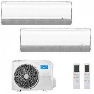 Midea Dual Split 9+12 Btu Breezeless+ M2OE-18HFN8-Q MSFAAU-09HRFN8B MSFAAU-12HRFN8B Condizionatore R-32 WiFi A++ A+ Midea