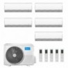 Midea Penta Split 9+9+9+9+9 Btu Breezeless+ M5OE-42HFN8-Q con 5 unità MSFAAU-09HRFN8B Condizionatore R-32 WiFi A++ A+