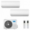Midea Dual Split 9+9 Btu Xtreme Pro WF M2OH-14HFN8-Q MSAGBU-09HRFN8 MSAGBU-09HRFN8 Condizionatore R-32 WiFi A++ A+