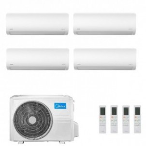 Midea Quadri Split 9+9+9+12 Btu Xtreme Pro GREEN M4OE-28HFN8-Q con 3 unità MSAGBU-09HRFN8/GR + MSAGBU-12HRFN8/GR Condizionato...
