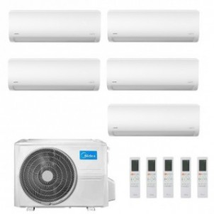Midea Penta Split 9+9+9+9+9 Btu Xtreme Pro GREEN M5OE-42HFN8-Q con 5 unità MSAGBU-09HRFN8/GR Condizionatore R-32 WiFi A++ A+ ...