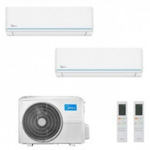 Midea Dual Split 9+12 Btu Evolution M2OE-18HFN8-Q MSAGXAU-09HRDN8 MSAGXBU-12HRDN8 Condizionatore R-32 WiFi A++ A+ Midea