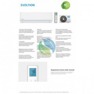 Midea Trial Split 9+9+12 Btu Evolution M3OG-21HFN8-Q con 2 unità MSAGXAU-09HRDN8 + MSAGXBU-12HRDN8 Condizionatore R-32 WiFi M...