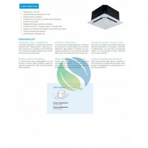 Midea Penta Split 9+9+9+12+12 Btu Cassetta M5OE-42HFN8-Q 3X MCA3I-09HRFNX(GA) + 2 MCA3I-09HRFNX(GA) Condizionatore R-32 Midea