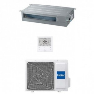 Haier Mono Split 9000 Btu Canalizzato Slim Bassa Prevalenza AD25S2SS1FA(H) 1U25S2SM1FA Condizionatore WiFi A++ A+ Inverter R-...