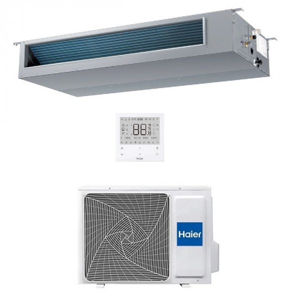 Haier Mono Split 18000 Btu Canalizzato Media Prevalenza AD50S2SM3FA(H) 1U50S2SJ2FA Condizionatore WiFi A++ A+ Inverter R-32 H...