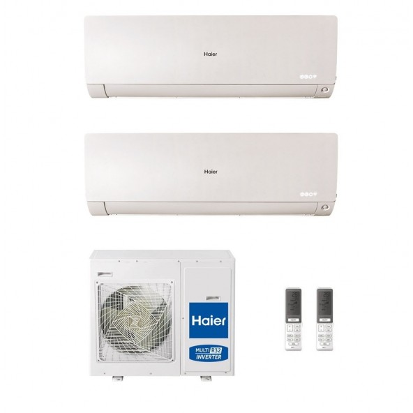 Haier Dual Split 18+18 Btu Flexis Plus Bianco 4U75S2SR5FA AS50S2SF1FA-MW3 AS50S2SF1FA-MW3 Condizionatore R-32 WiFi Parete Haier