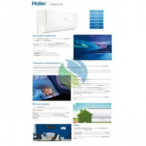 Haier Trial Split 9+9+18 Flexis Plus Bianco 4U75S2SR5FA AS25S2SF1FA-MW3 AS25S2SF1FA-MW3 AS50S2SF1FA-MW3 Condizionatore WiFi H...