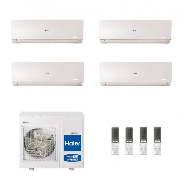 Haier Quadri Split 7+7+9+24 Flexis Plus Bianco 4U75S2SR5FA 2X AS20S2SF1FA-MW3+ AS25S2SF1FA-MW3+ AS71S2SF1FA-MW3 Condizionator...