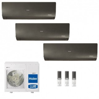 Haier Trial Split 9+12+24 Flexis Plus Nero 4U75S2SR5FA AS25S2SF1FA-MB3 AS35S2SF1FA-MB3 AS71S2SF1FA-MB3 Condizionatore WiFi Haier