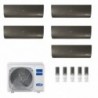 Haier Penta Split 9+9+9+9+9 Flexis Plus Nero 5U90S2SS5FA 5X AS25S2SF1FA-MB3 Condizionatore WiFi A++ A+ R-32 Inverter