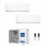 Haier Dual Split 7+12 Btu Expert Bianco 2U40S2SM1FA AS20XCAHRA AS35XCAHRA Condizionatore R-32 WiFi Parete