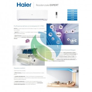 Haier Trial Split 7+9+15 Expert Bianco 4U75S2SR5FA AS20XCAHRA AS25XCAHRA AS42XCAHRA Condizionatore WiFi Haier
