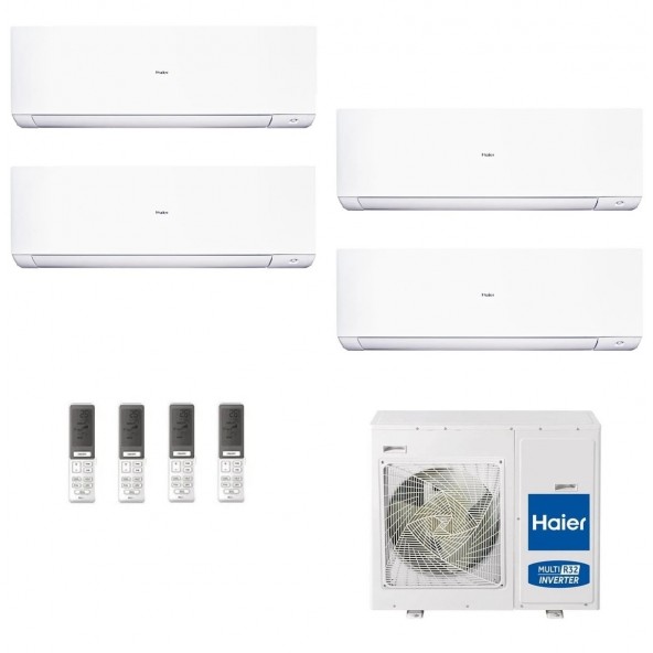 Haier Quadri Split 7+7+7+7 Expert Bianco 4U75S2SR5FA 4X AS20XCAHRA Condizionatore WiFi A++ A R-32 Inverter Haier