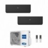 Haier Dual Split 7+12 Btu Expert Nero 2U40S2SM1FA AS20XCAHRA-MB AS35XCAHRA-MB Condizionatore R-32 WiFi Parete