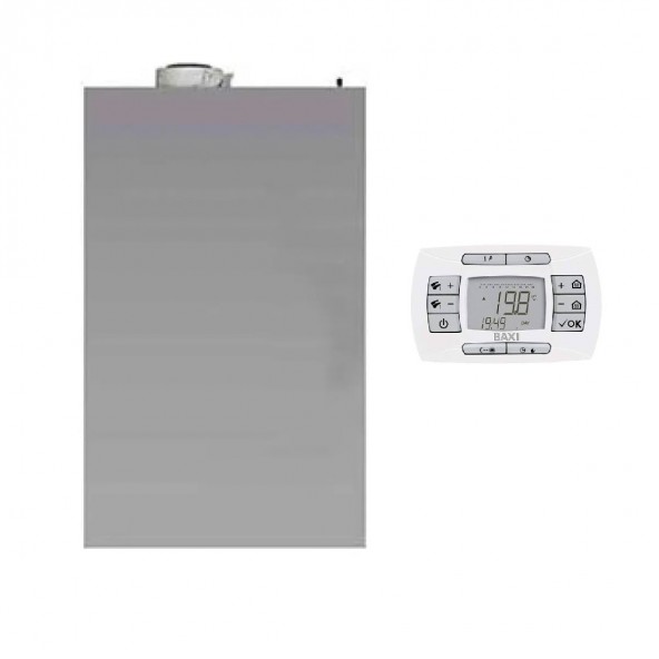 Baxi Caldaia a Condensazione da esterno Luna Air 24 gas Metano-GPL 20-24 kW classe A A XL NOx 6 senza scarico fumi Baxi