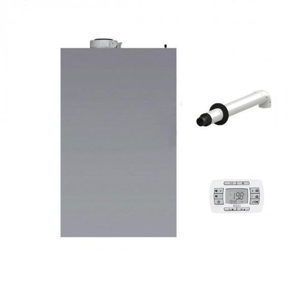 Baxi Caldaia a Condensazione da esterno Luna Air 24 gas Metano-GPL 20-24 kW classe A A XL NOx 6 + kit coassiale Baxi