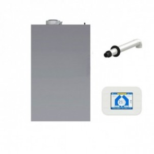 Baxi Caldaia a Condensazione da esterno Luna Air 24 WI-FI gas Metano-GPL 20-24 kW classe A A XL NOx 6 + kit coassiale Baxi