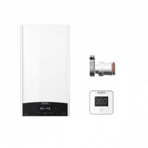 Ariston Caldaia a Condensazione Genus One + Net 30 gas Metano-GPL 28-30 kW classe A+ A XL NOx 6 + adattatore partenza sdoppia...