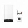 Ariston Caldaia a Condensazione Genus One + Net 30 gas Metano-GPL 28-30 kW classe A+ A XL NOx 6 + adattatore partenza sdoppiata