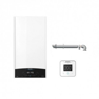 Ariston Caldaia a Condensazione Genus One + Net 35 gas Metano-GPL 31-34 kW classe A+ A XL NOx 6 + kit coassiale Ariston
