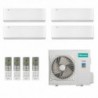 Hisense Quadri Split 9+9+9+12 4AMW81U4RJC QH25XV4AG QH25XV4AG QH25XV4AG QH35XV4AG Condizionatore Energy PRO X R-32