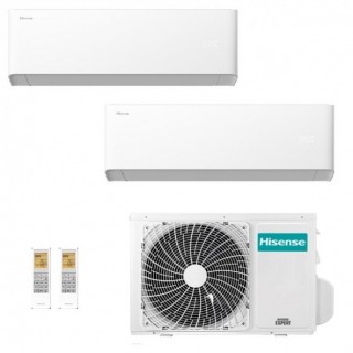 Hisense Dual Split 7000+7000 Btu 2AMW35U4RGC HB20XU0AG HB20XU0AG Condizionatore UNI HB Bianco Inverter WiFi R-32 Hisense
