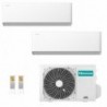 Hisense Dual Split 12000+12000 Btu 2AMW52U4RXC HB35XU0AG HB35XU0AG Condizionatore UNI HB Bianco Inverter WiFi R-32