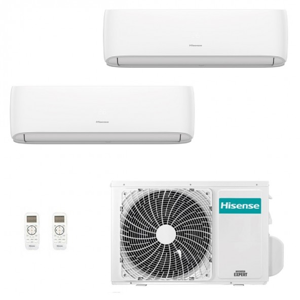 Hisense Dual Split 12000+12000 Btu 2AMW52U4RXC CF35MR0BG CF35MR0BG Condizionatore Hi Comfort Bianco Inverter WiFi R-32 Hisense