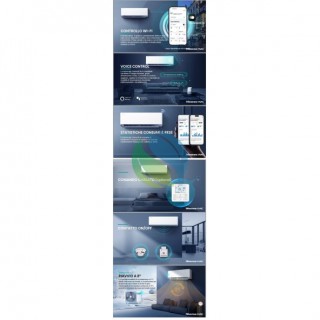 Hisense Trial Split 7+9+18 Btu 3AMW72U4RJC CF20YR4BG CF25YR4BG CF50XS1GG Condizionatore Hi Comfort Bianco WiFi R-32 Hisense