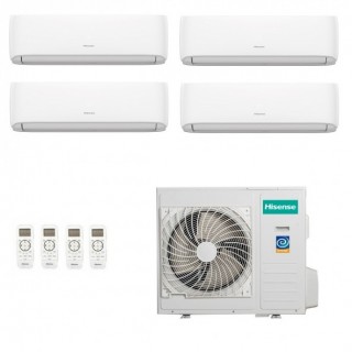 Hisense Quadri Split 9000+9000+9000+12000 4AMW81U4RJC CF25YR4BG CF25YR4BG CF25YR4BG CF35MR0BG Condizionatore Hi Comfort R-32 ...