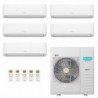 Hisense Penta Split Hi Comfort 9+9+12+12+12 5AMW125U4RTA 2 split CF25YR4BG + 3 split CF35MR0BG Condizionatore WiFi Parete