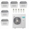 Hisense Penta Split Cassetta 60x60 9+9+9+9+12 5AMW125U4RTA 5 split ACT26UR4RCC8 Condizionatore WiFi Opzionale