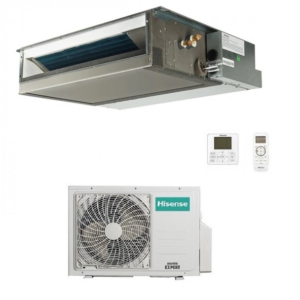 Hisense Mono Split Canalizzato 24000 Btu AUD71UX4RFM8 AUW71U4RK8 Super Condizionatore 220 v Monofase R-32 WiFi Opz Hisense