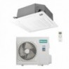 Hisense Mono Split Cassetta 90x90 34000 Btu AUC105UR4RKC8 AUW105U4RW8 Turbo Condizionatore Monofase 220 v R-32 WiFi Opz