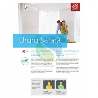 Daikin Mono Split 18000 Btu FTXZ50N RXZ50N Condizionatore Serie Ururu Sarara FTXZ-N Bianco WiFi Opzionale A+++ A+++ R-32 Daikin