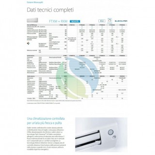 Daikin Mono Split 9000 Btu FTXM25A RXM25A9 Condizionatore Perfera All Seasons Bianco WiFi A+++ A+++ Alexa Google Parete Daikin