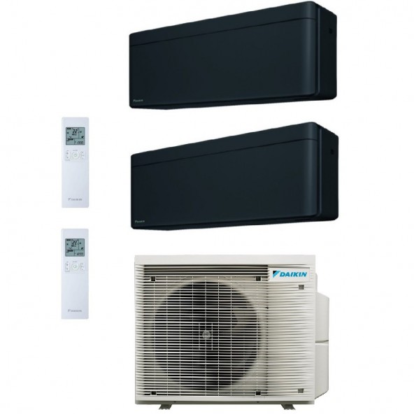 Daikin Dual Split Stylish 7000+15000 Btu 2MXM50A9 FTXA20CB FTXA42CB Condizionatore A+++ A++ WiFi R-32 Stylish Total Black Daikin