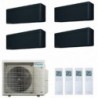 Daikin Quadri Split 7+7+7+12 Stylish 4MXM80A9 FTXA20CB FTXA20CB FTXA20CB FTXA35CB Condizionatore Stylish Total Black WiFi