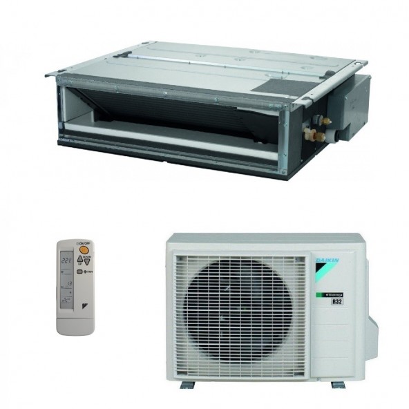 Daikin Mono Split Canalizzato 18000 Btu FDXM50F9 RXM50A9 Condizionatore con Telecomando R-32 WiFi Opzionale Daikin