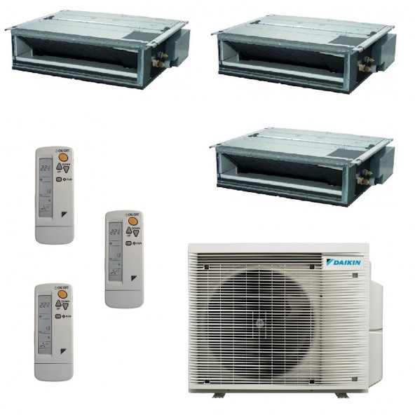 Daikin Trial Split Canalizzato 9000+12000+12000 3MXM68A9 FDXM25F9 FDXM35F9 FDXM35F9 Condizionatore con Telecomandi Daikin