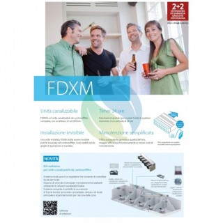 Daikin Quadri Split Canalizzato 9+9+9+12 4MXM68A9 FDXM25F9 FDXM25F9 FDXM25F9 FDXM35F9 Condizionatore con Telecomandi Daikin