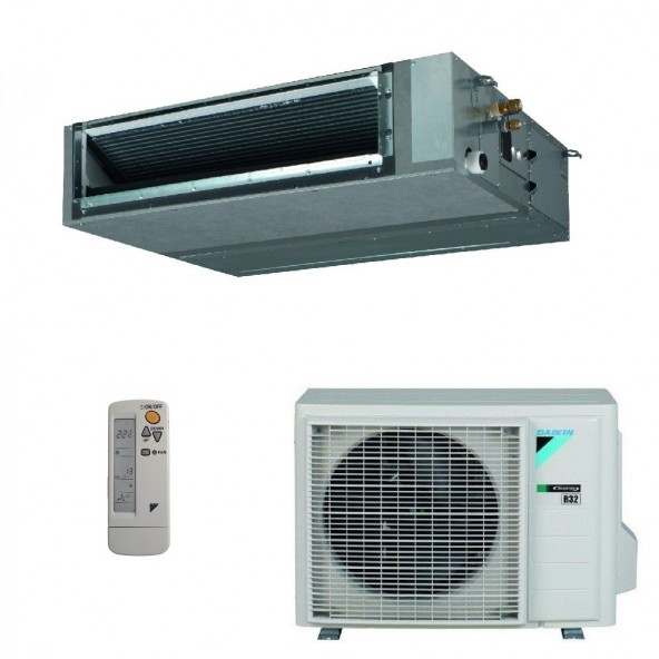 Daikin Mono Split Canalizzato 18000 Btu FBA50A9 RXM50A9 Condizionatore con Telecomando R-32 Media Prevalenza Daikin