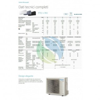 Daikin Mono Split 9000 Btu FTXJ25AB9 RXJ25A9 Condizionatore Serie Emura 3 Nero Bianco WiFi A+++ A+++ Parete R-32 Daikin