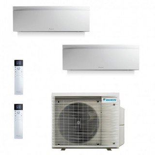 Daikin Dual Split Emura 7000+9000 Btu 2MXM40A9 FTXJ20AW9 FTXJ25AW9 Condizionatore A+++ A++ WiFi R-32 Emura 3 Bianco Daikin