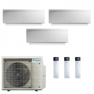 Daikin Trial Split Emura 7+9+15 Btu 3MXM52A9 FTXJ20AW9 FTXJ25AW9 FTXJ42AW9 Condizionatore Emura 3 Bianco A+++ A++ WiFi R-32 D...