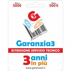 GARANZIA3 Estensione del Servizio Tecnico Fino a 500 Euro