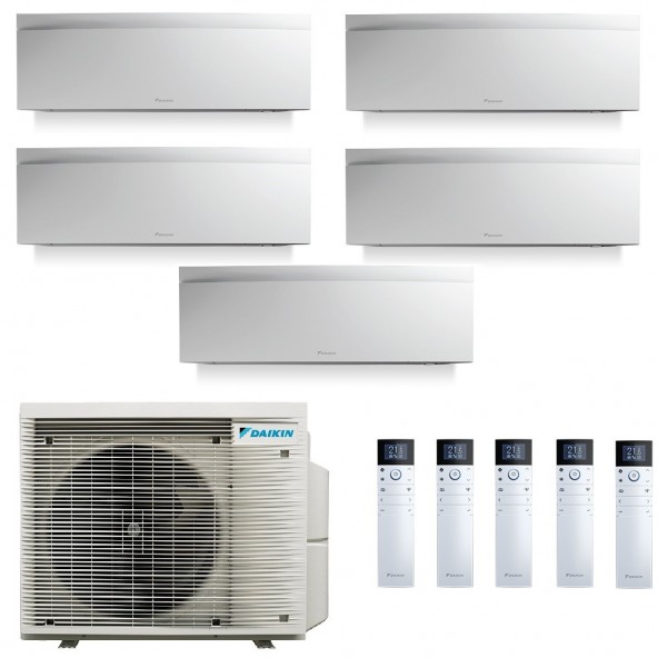 Daikin Penta Split 7+7+7+7+9 Emura 3 Bianco 5MXM90A9 FTXJ20AW9 FTXJ20AW9 FTXJ20AW9 FTXJ25AW9 FTXJ25AW9 Condizionatore Daikin