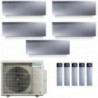Daikin Penta Split 7+7+7+7+15 Emura 3 Argento 5MXM90A9 FTXJ20AS9 FTXJ20AS9 FTXJ20AS9 FTXJ25AS9 FTXJ42AS9 Condizionatore
